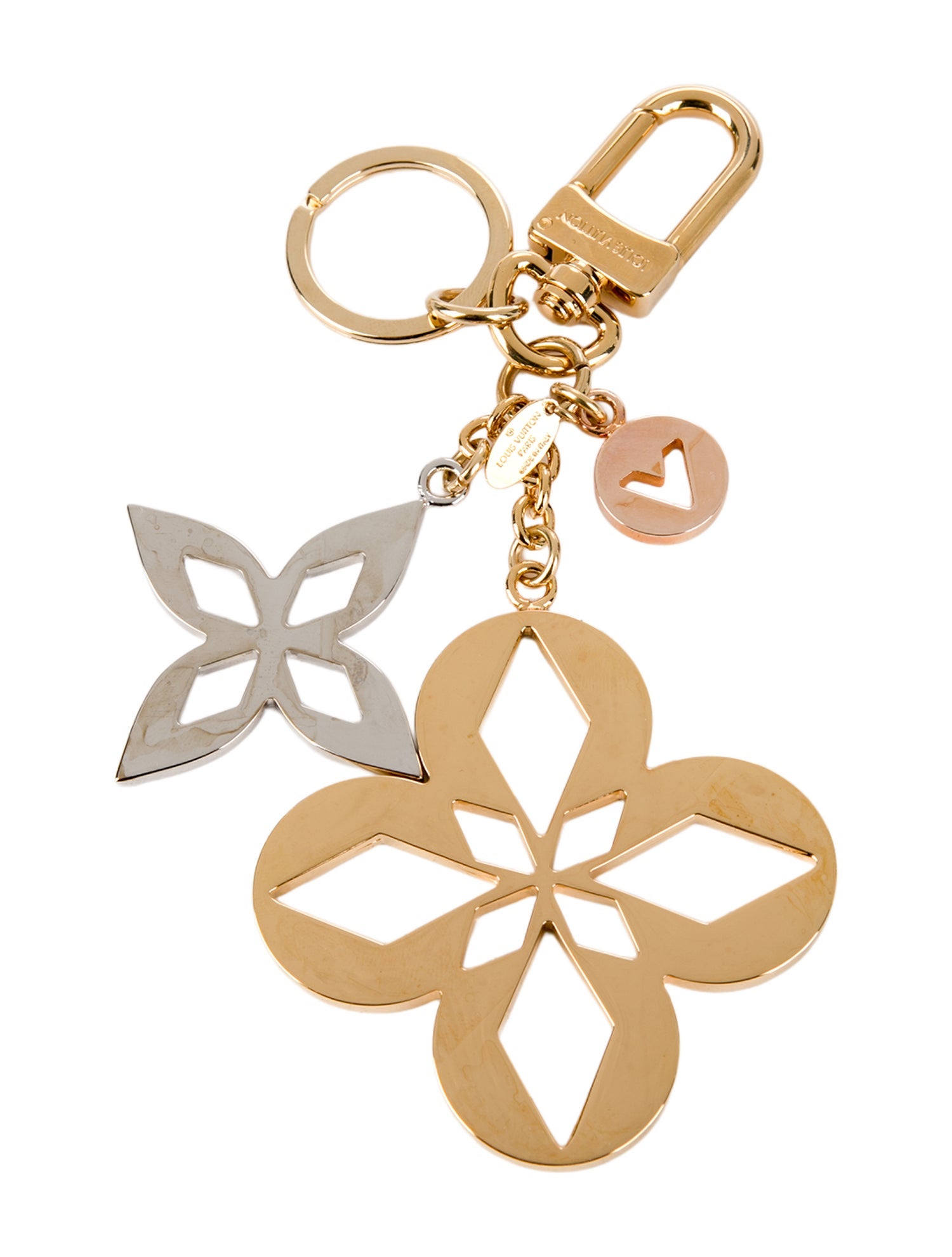 Louis Vuitton Malletage Blossom Bag Charm and Key Holder
