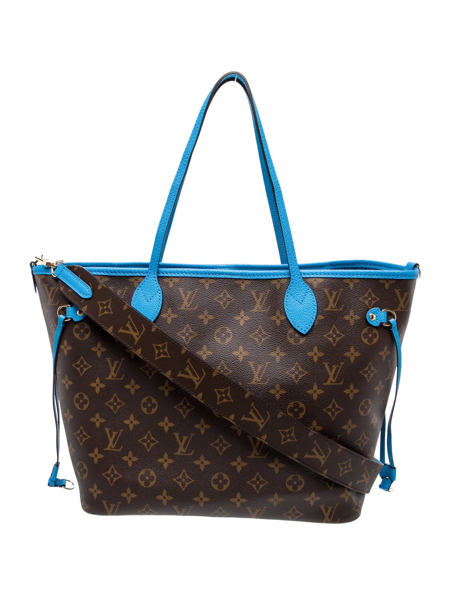 Louis Vuitton LV Monogram Neverfull Bandouliere Inside Out MM