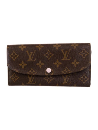 Louis Vuitton LV Monogram Coated Canvas Emilie Wallet