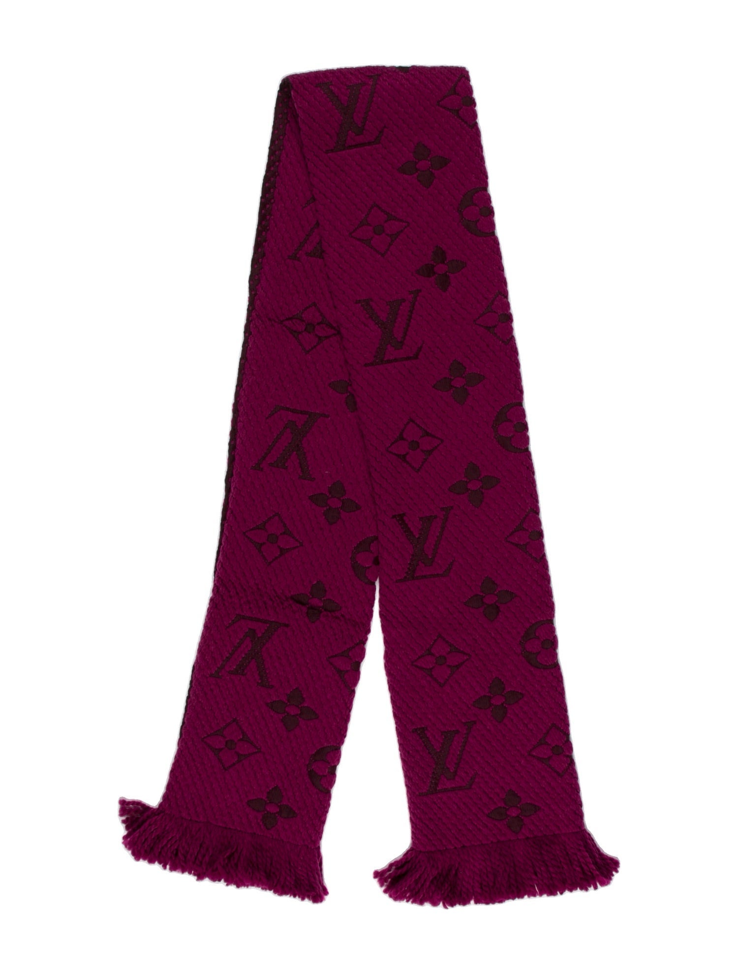 Louis Vuitton Wool Monogram Pattern Scarf