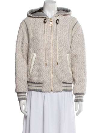 Louis Vuitton 2022 Tweed Pattern Bomber Jacket