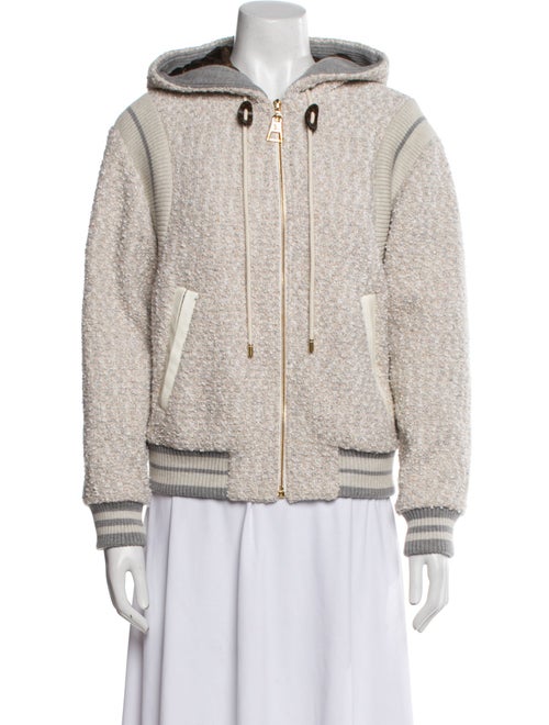 Louis Vuitton 2022 Tweed Pattern Bomber Jacket