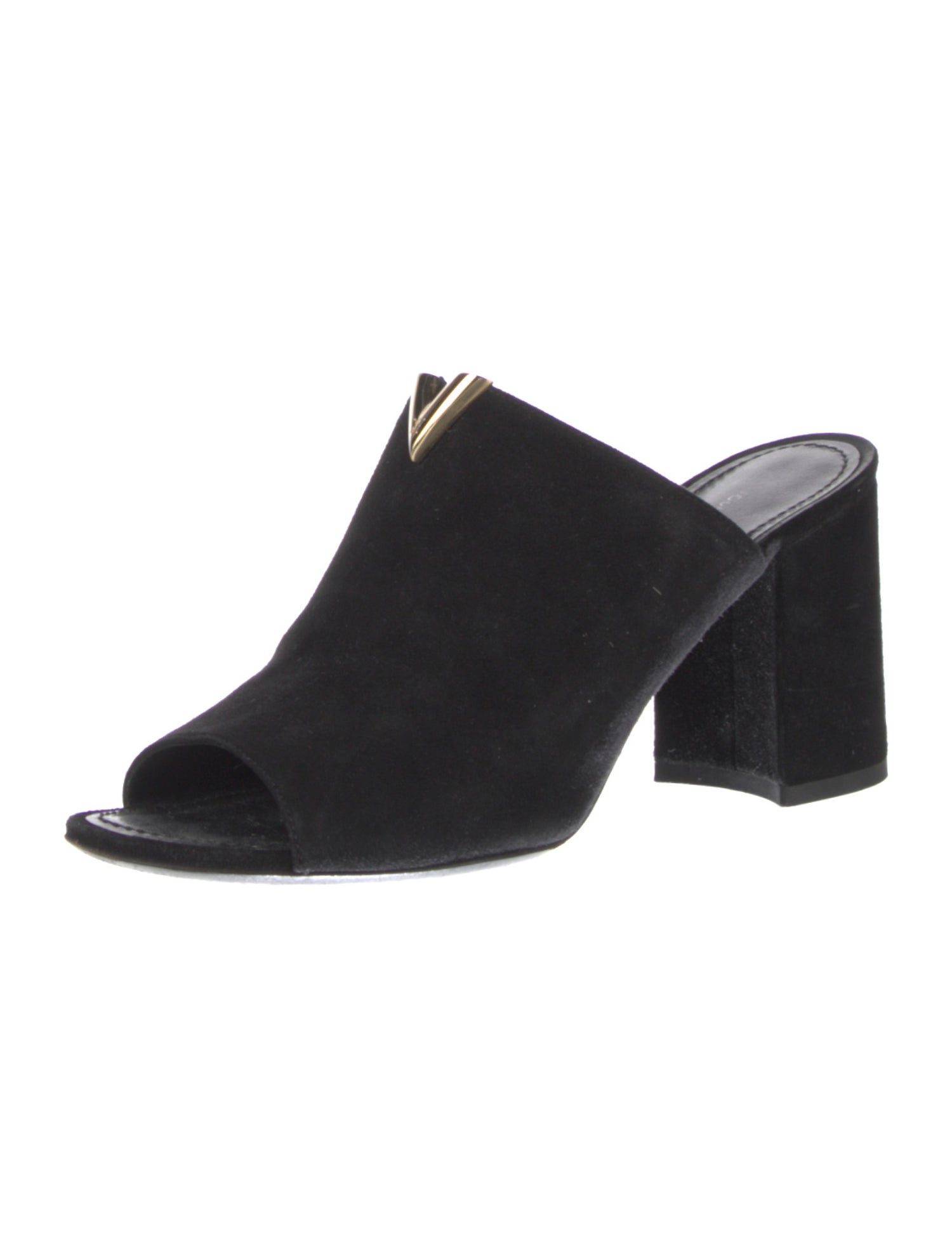 Louis Vuitton Suede Slides