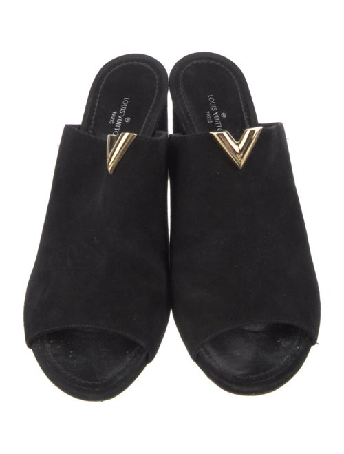 Louis Vuitton Suede Slides