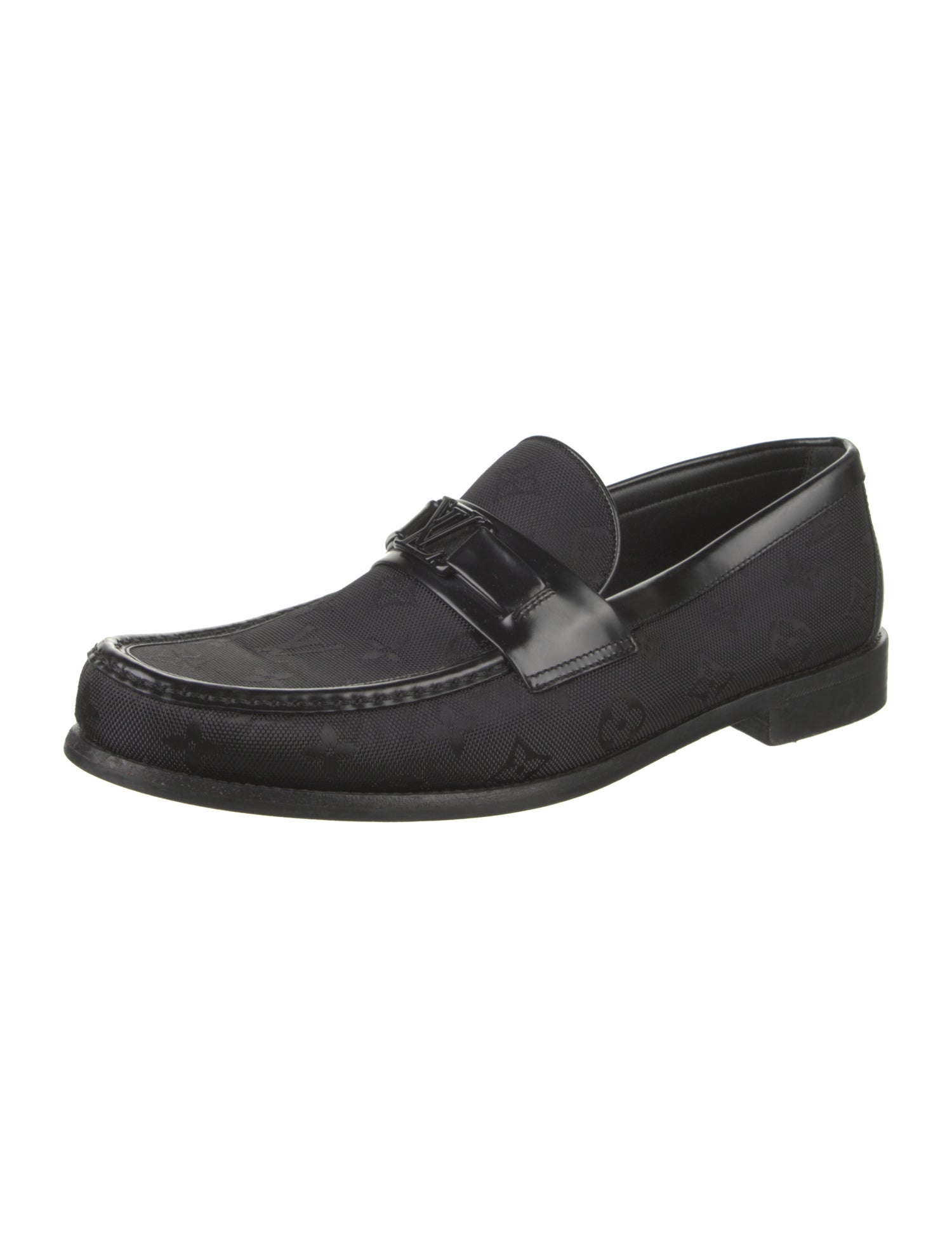 Louis Vuitton Damier Graphite Pattern Canvas Dress Loafers