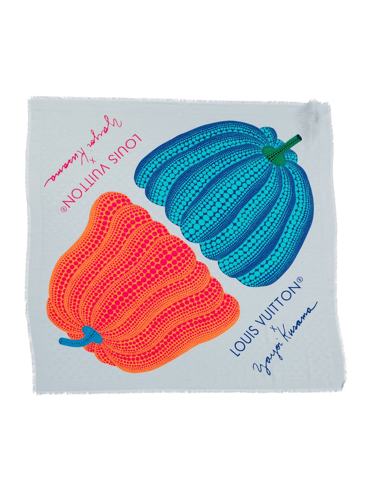 Louis Vuitton x Yayoi Kusama Pumpkin Silk Shawl w/ Tags