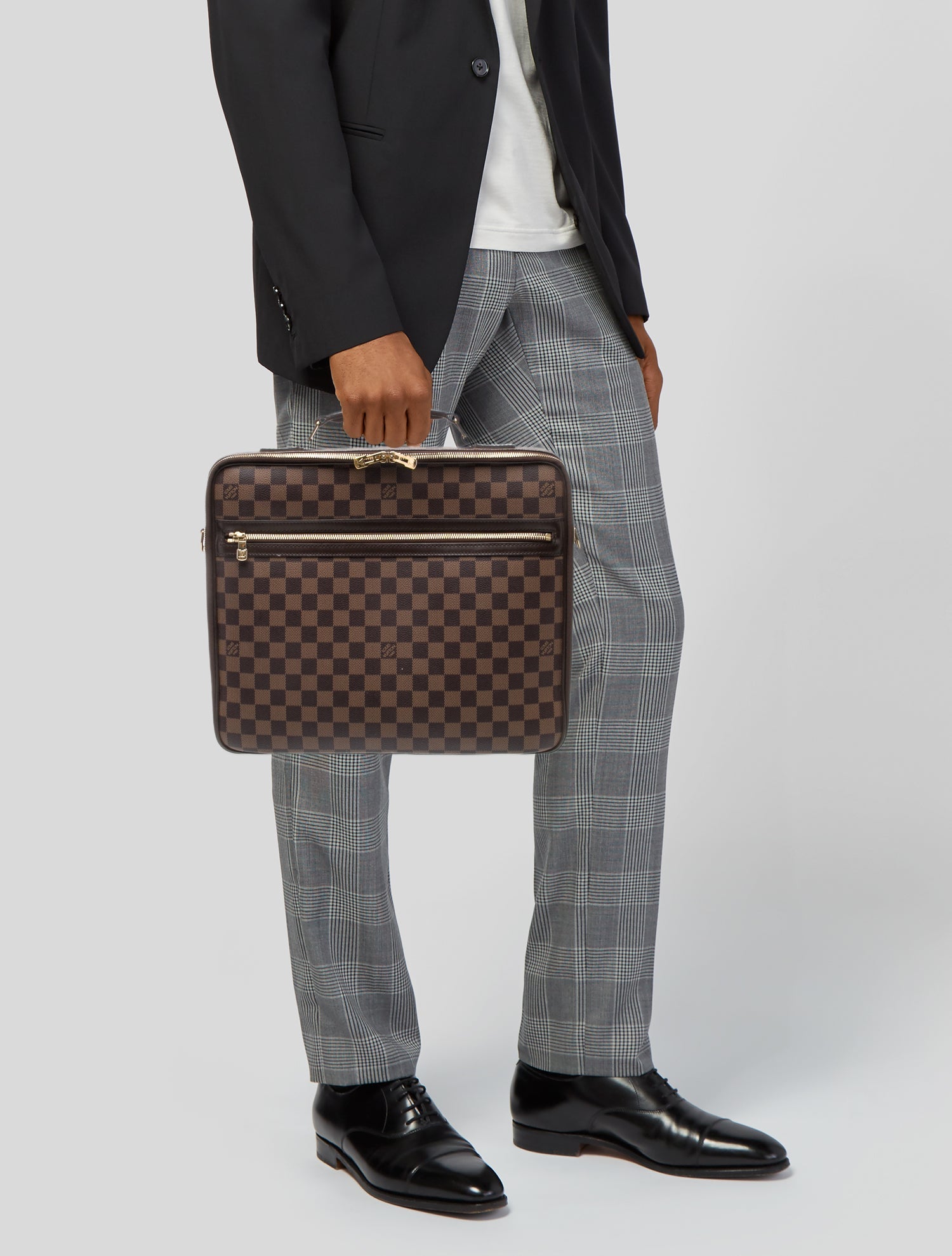 Louis Vuitton Damier Ebene Sabana Laptop Bag Vintage