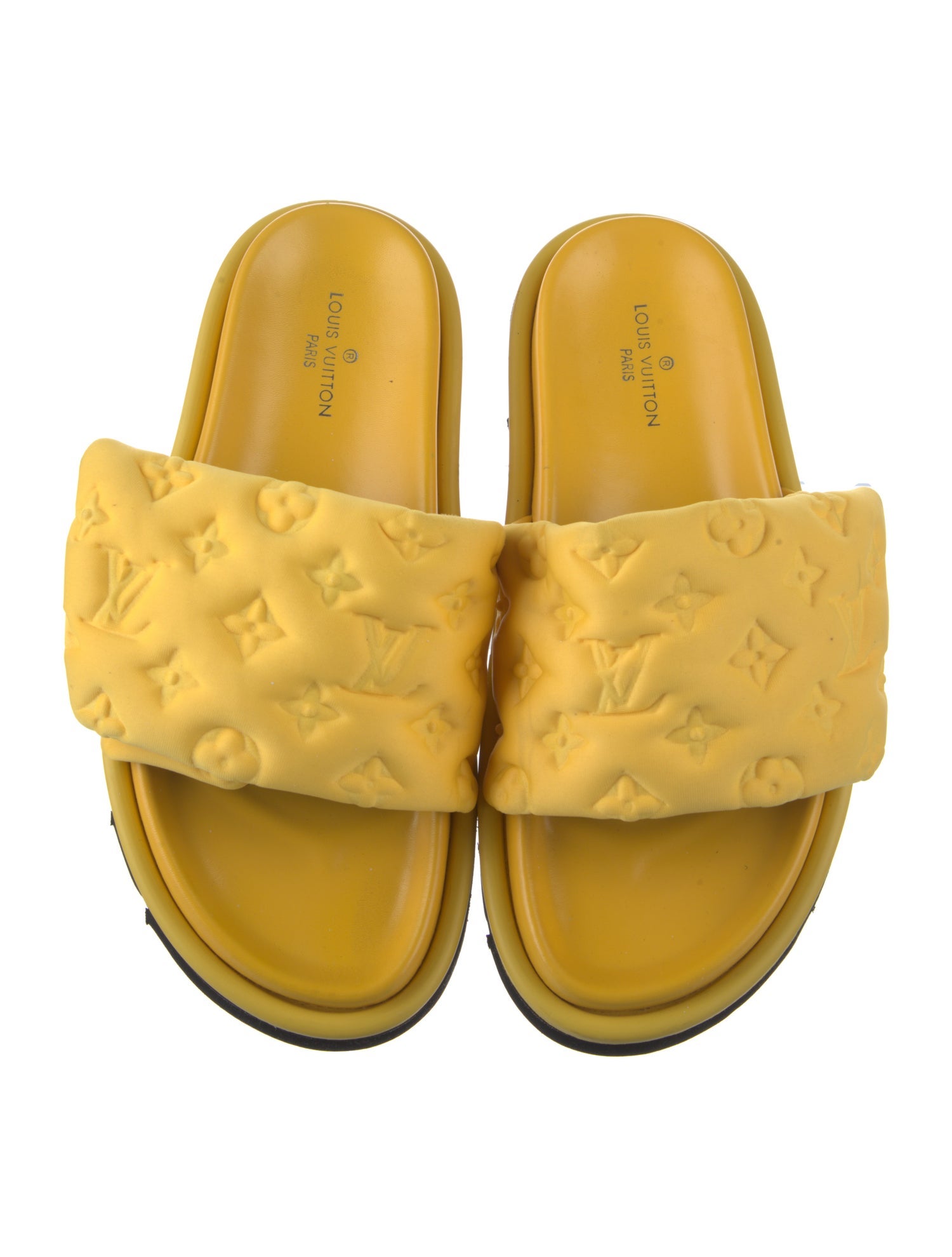 Louis Vuitton Rubber Colorblock Pattern Slides