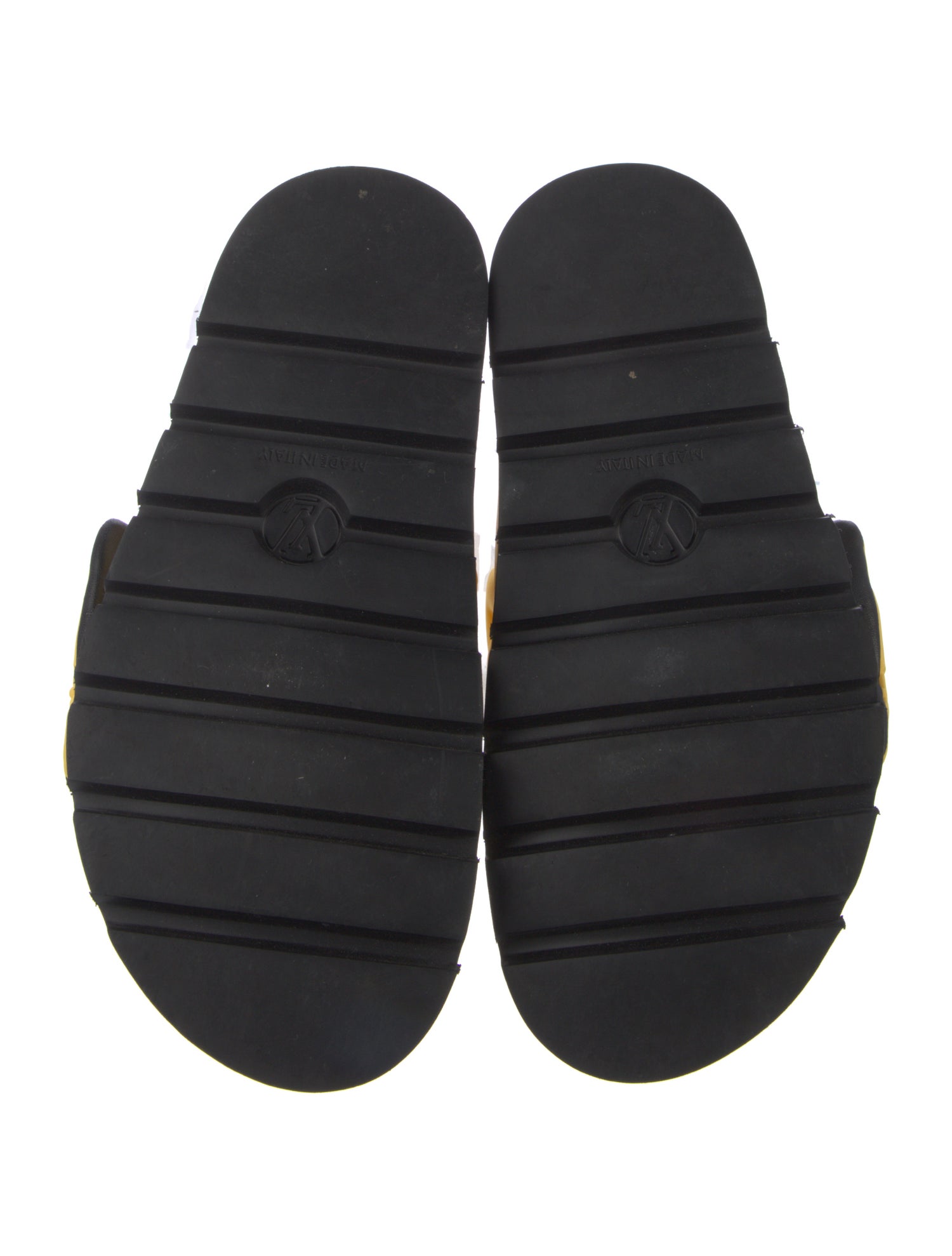 Louis Vuitton Rubber Colorblock Pattern Slides