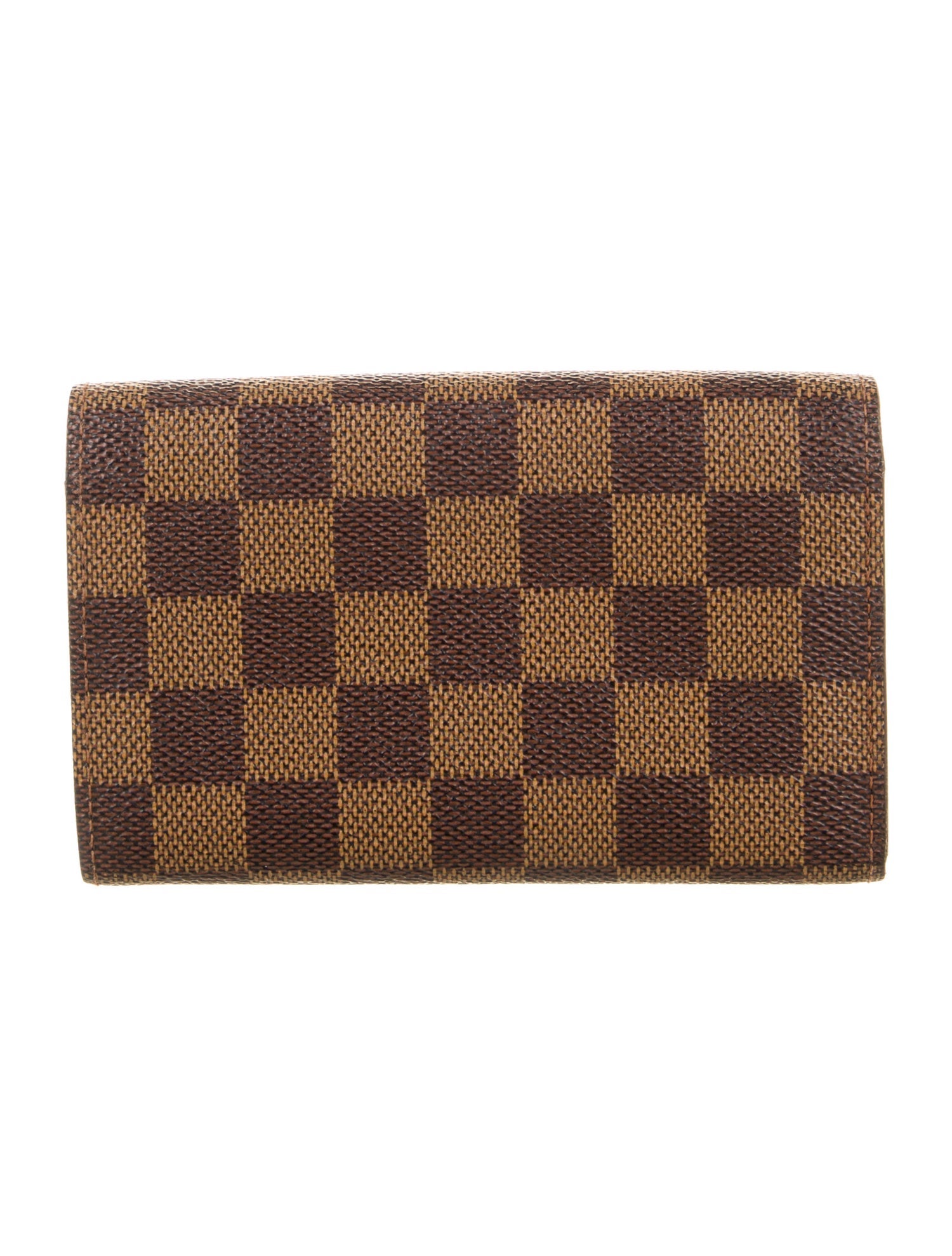 Louis Vuitton Damier Ebene Pattern Coated Canvas Porte Trésor International Wallet