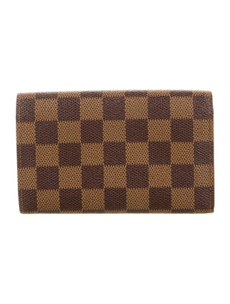 Louis Vuitton Damier Ebene Pattern Coated Canvas Porte Trésor International Wallet