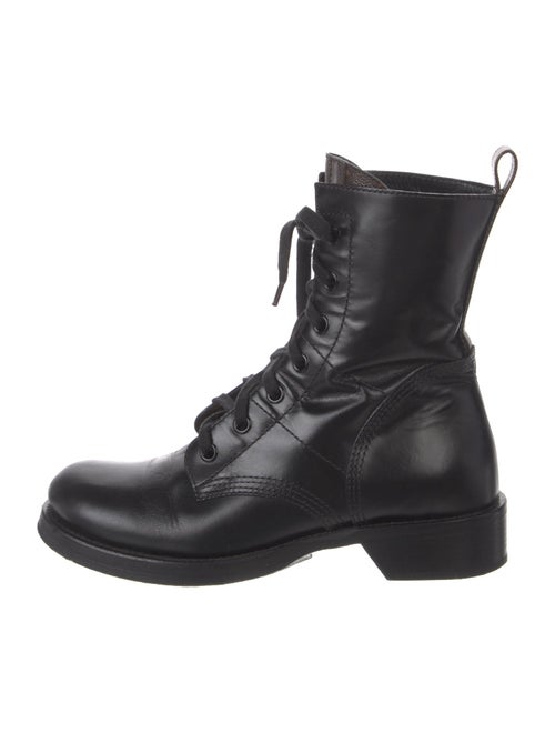Louis Vuitton LV Monogram Leather Combat Boots