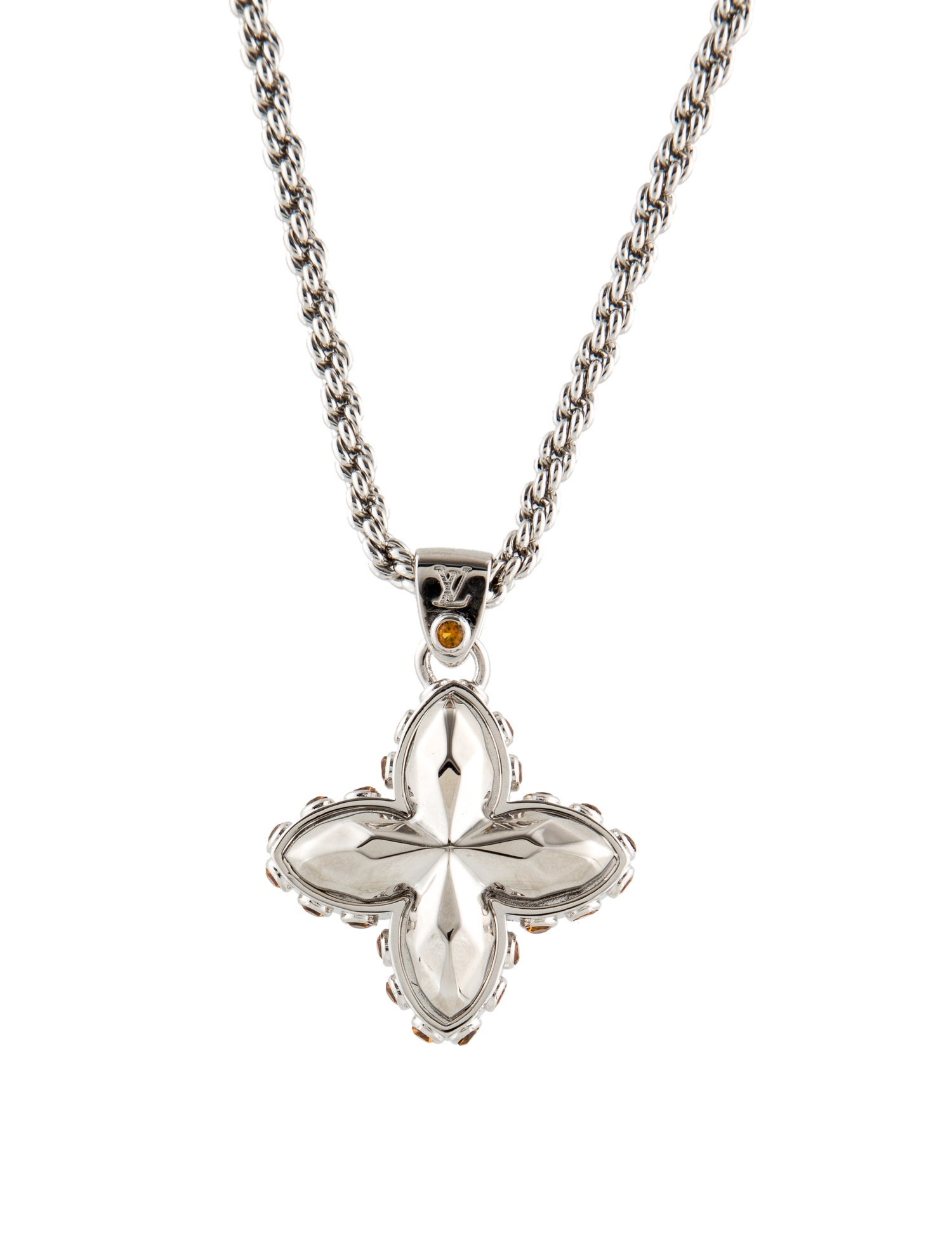 Louis Vuitton Flower Pendant Necklace