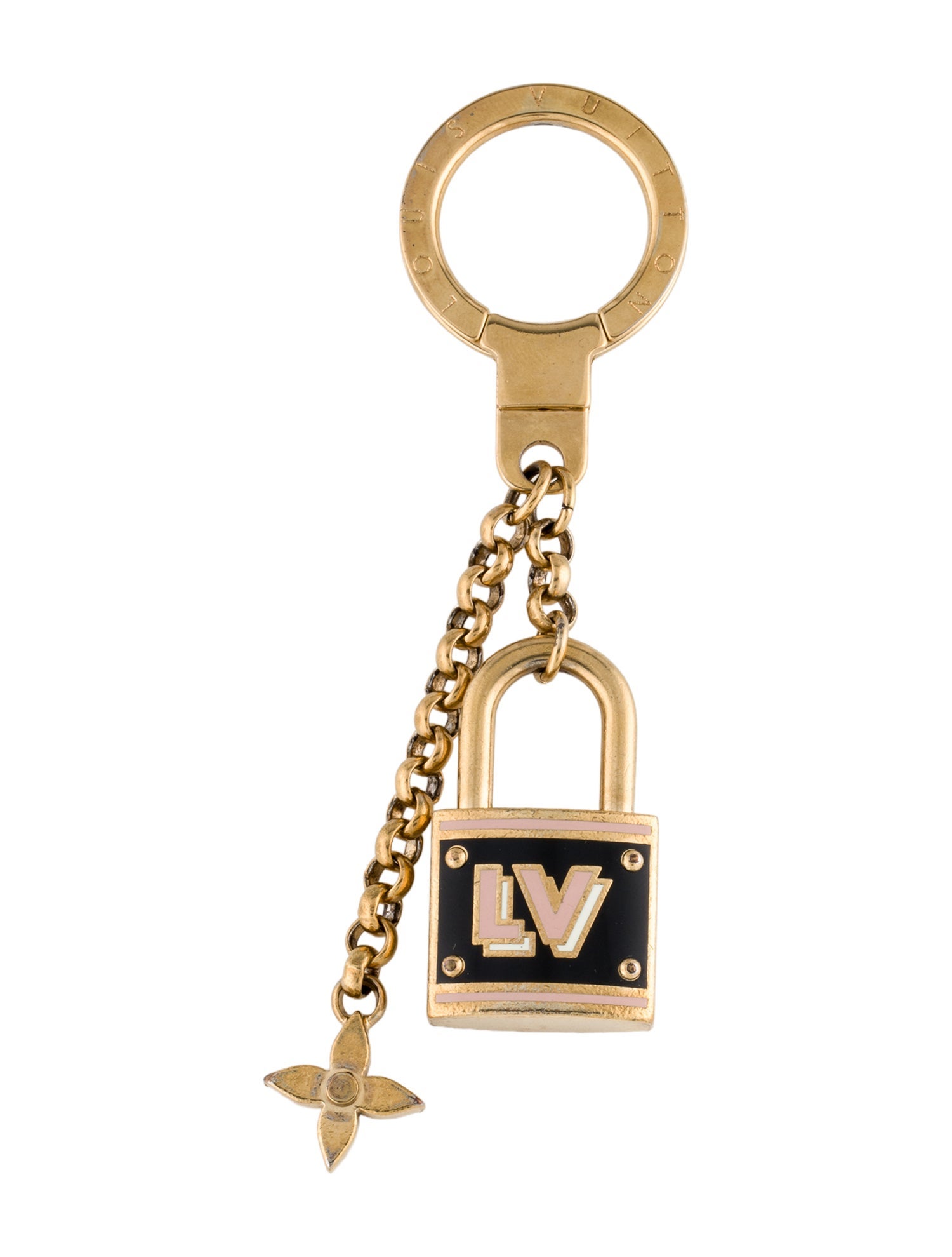 Louis Vuitton Logo Lock Keychain