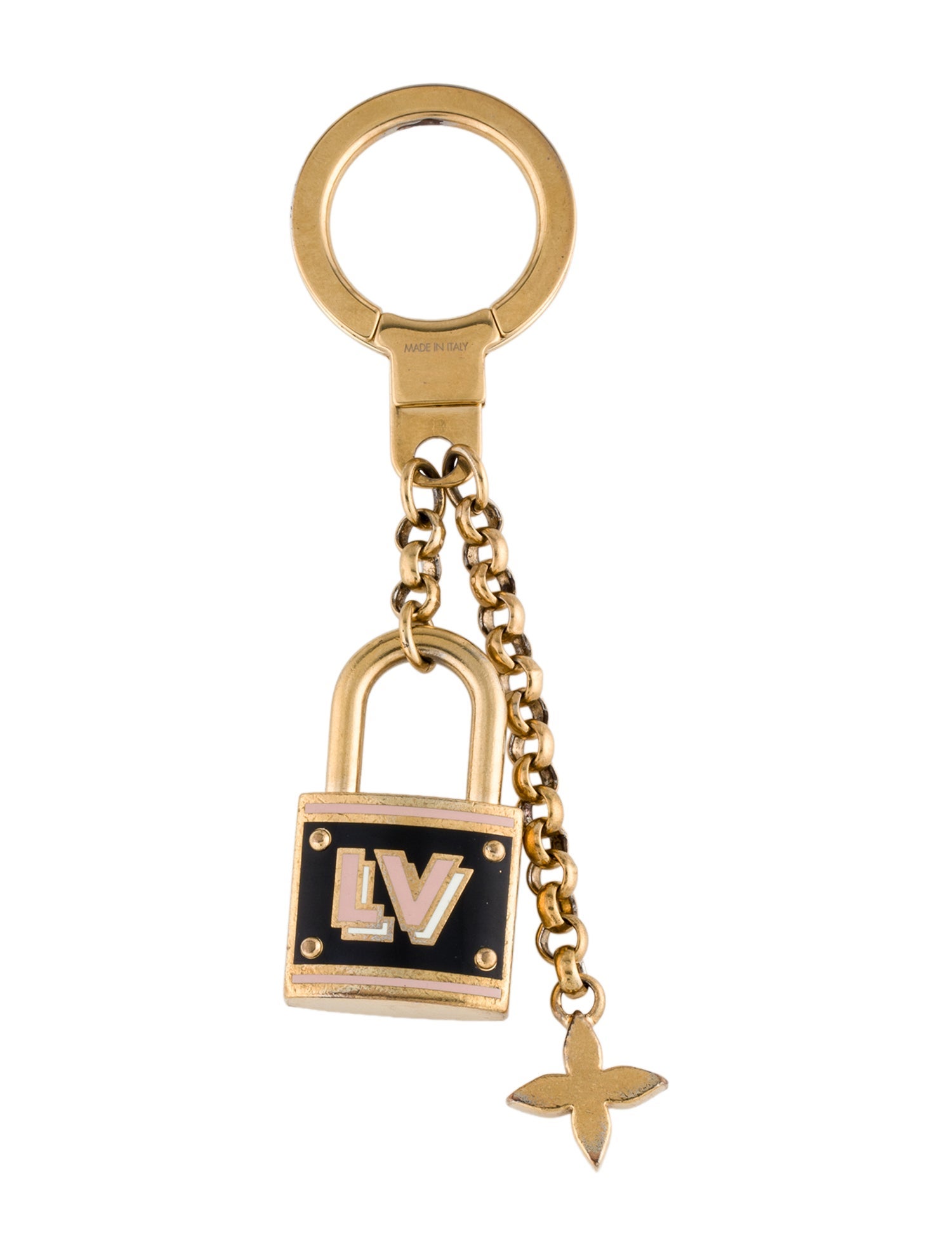 Louis Vuitton Logo Lock Keychain