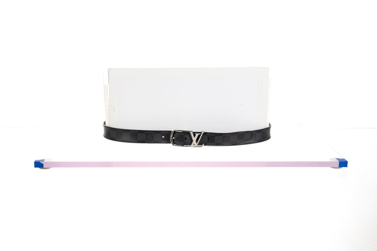 Louis Vuitton LV Initiales Belt Damier Graphite Pattern Waist Belt