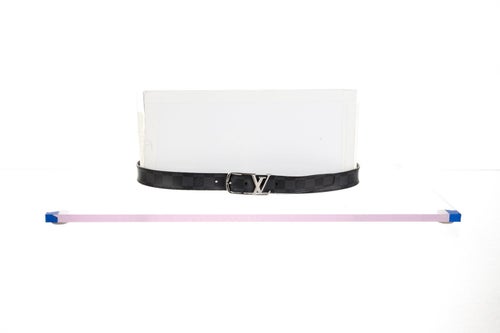 Louis Vuitton LV Initiales Belt Damier Graphite Pattern Waist Belt