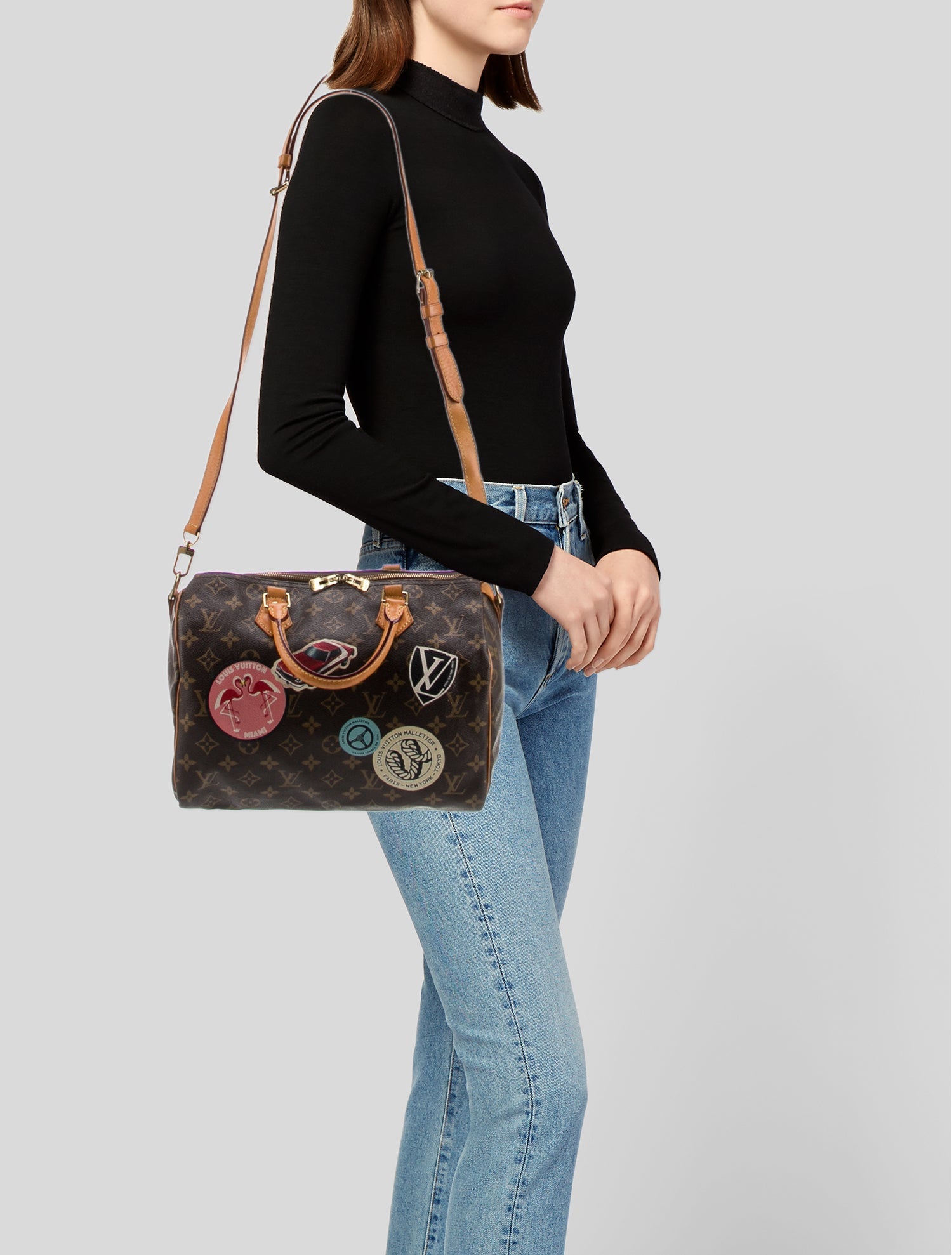 Louis Vuitton LV Monogram World Tour Speedy Bandouliere 30