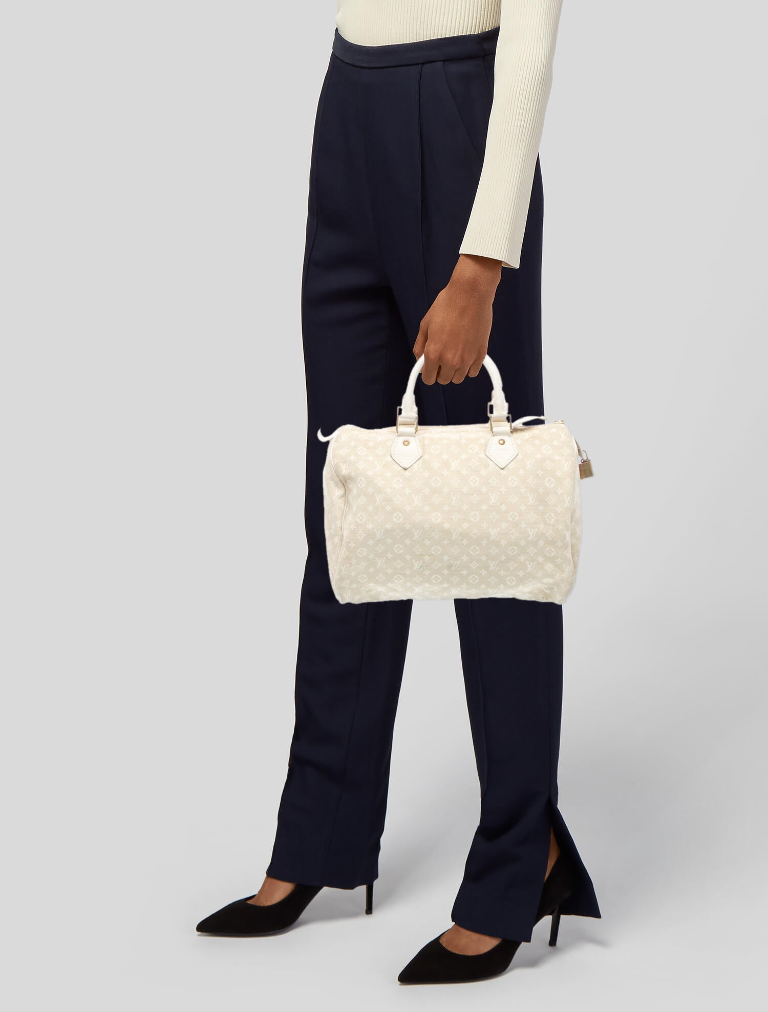 Louis Vuitton Monogram Mini Lin Speedy 30