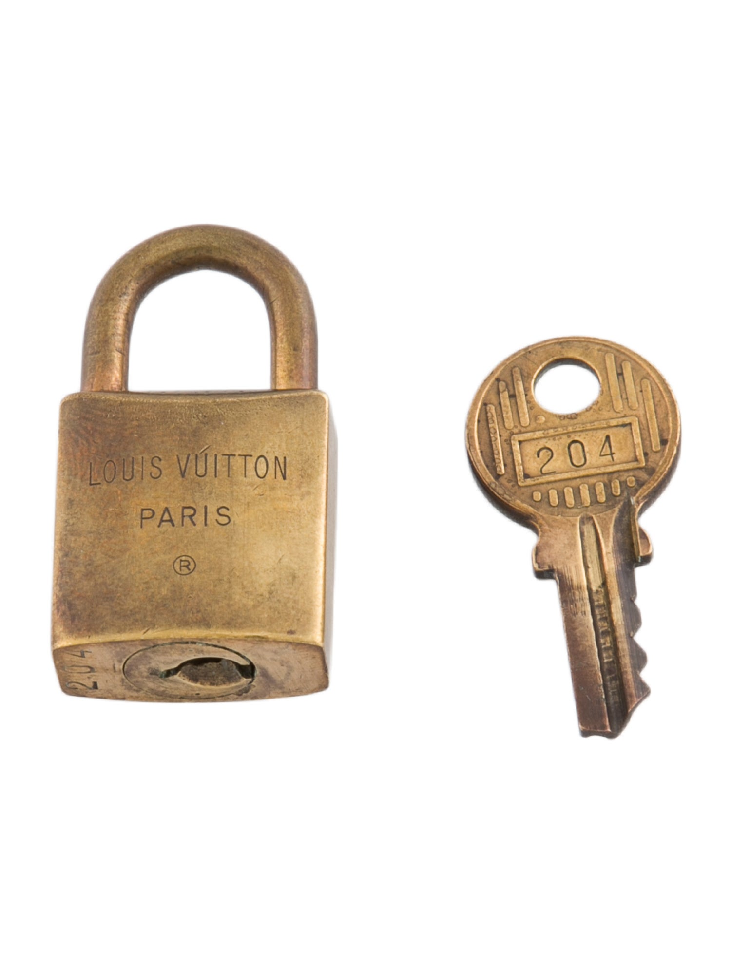 Louis Vuitton Vintage Lock & Key Set