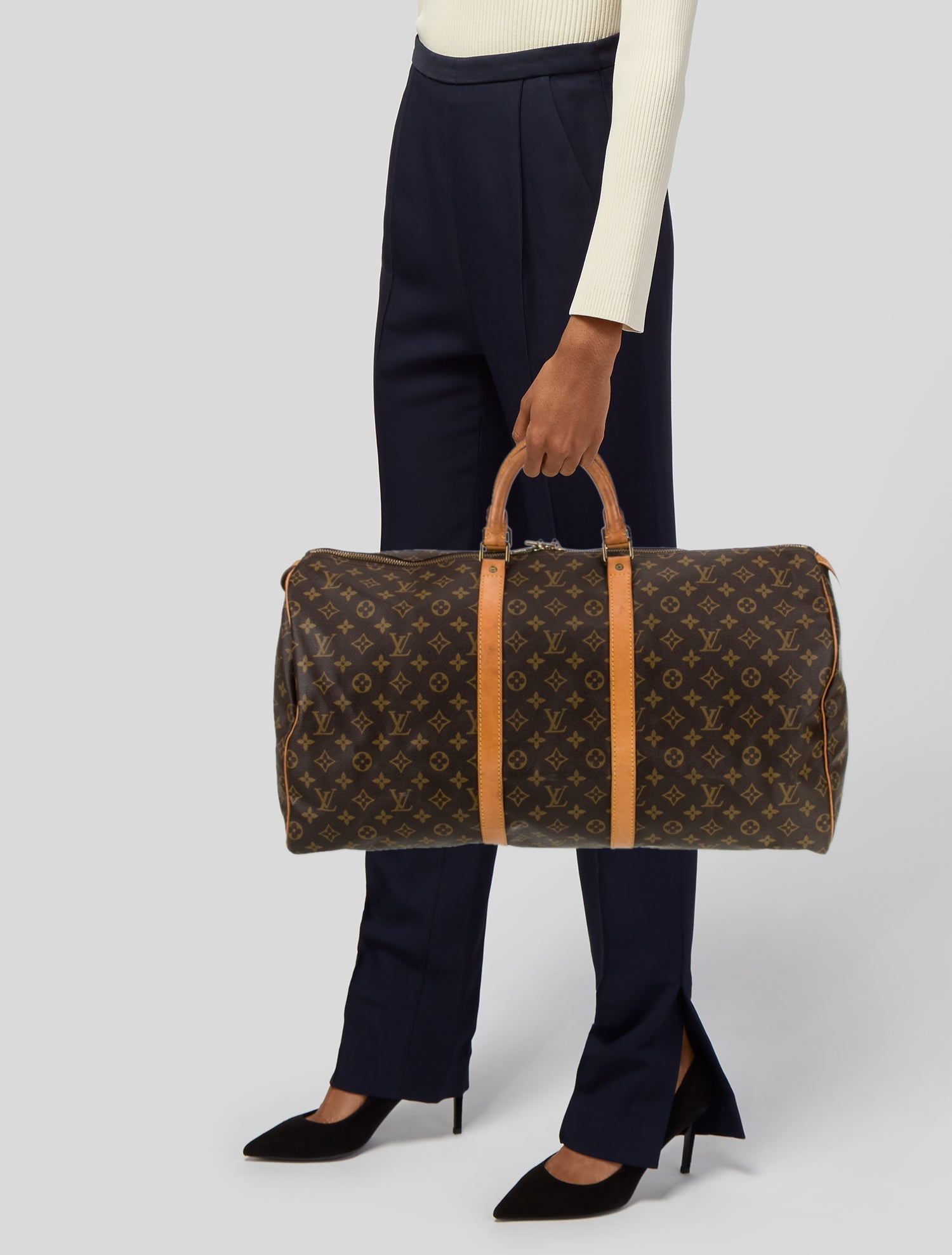 Louis Vuitton LV Monogram Keepall 55 Vintage