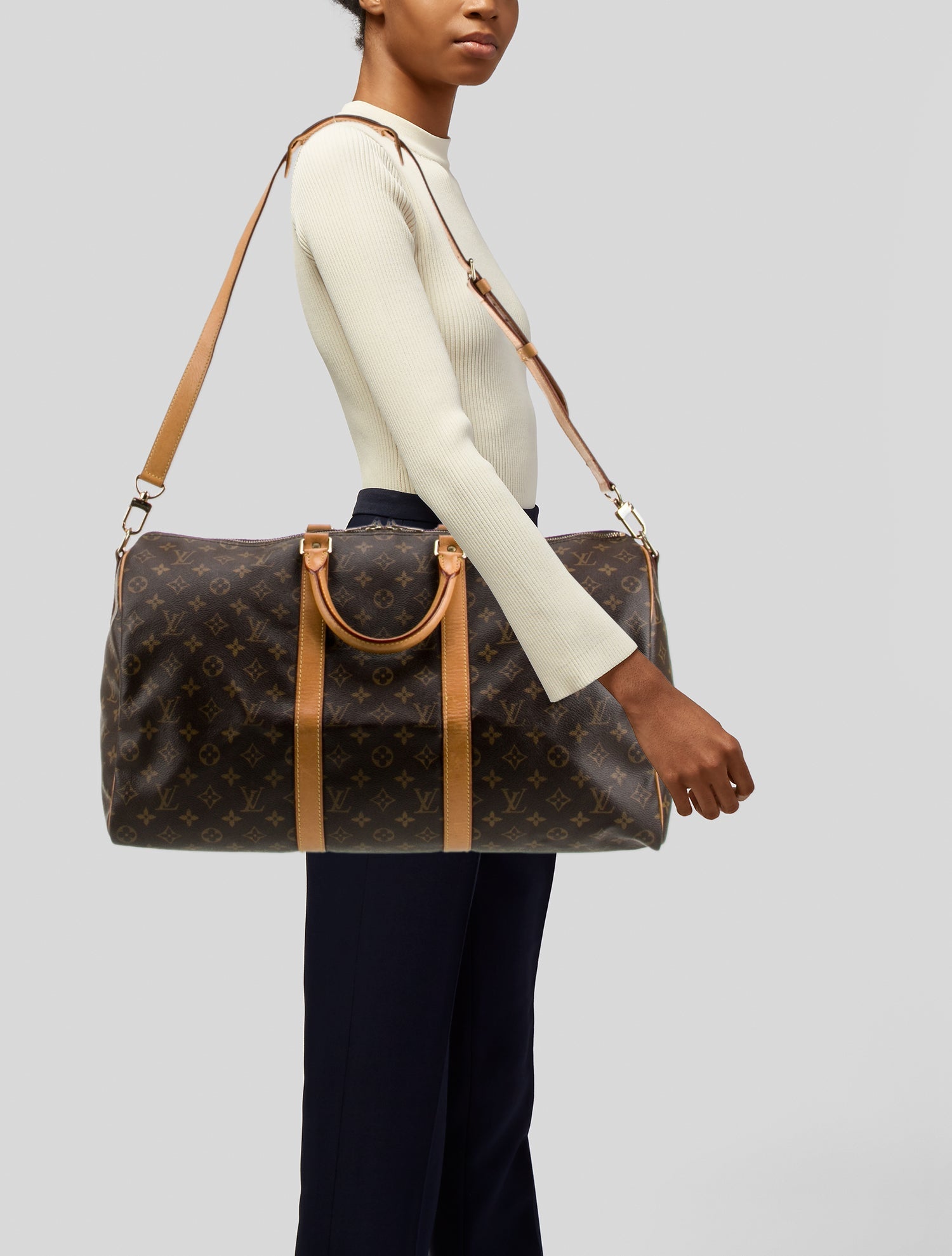 Louis Vuitton LV Monogram Keepall Bandouliere 50 Vintage