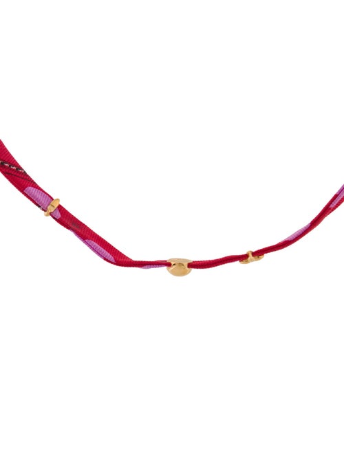 Louis Vuitton Silk 'Be Mindful' Collar Necklace