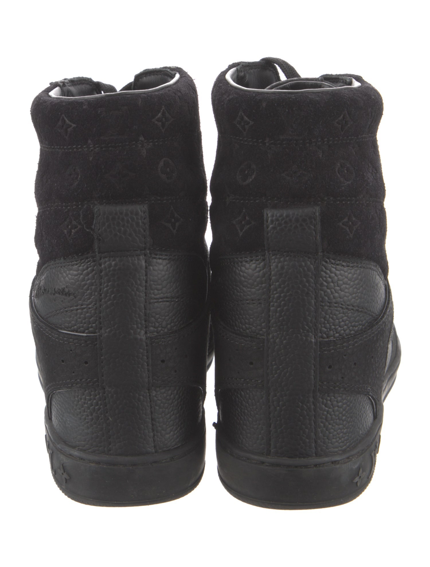 Louis Vuitton LV Monogram Leather Wedge Sneakers