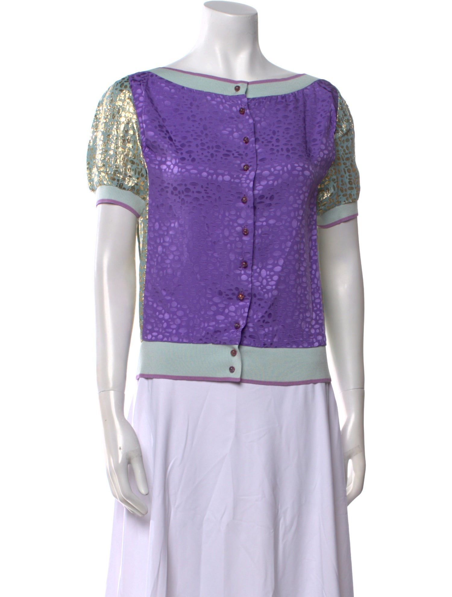 Louis Vuitton 2008 Silk Crop Top