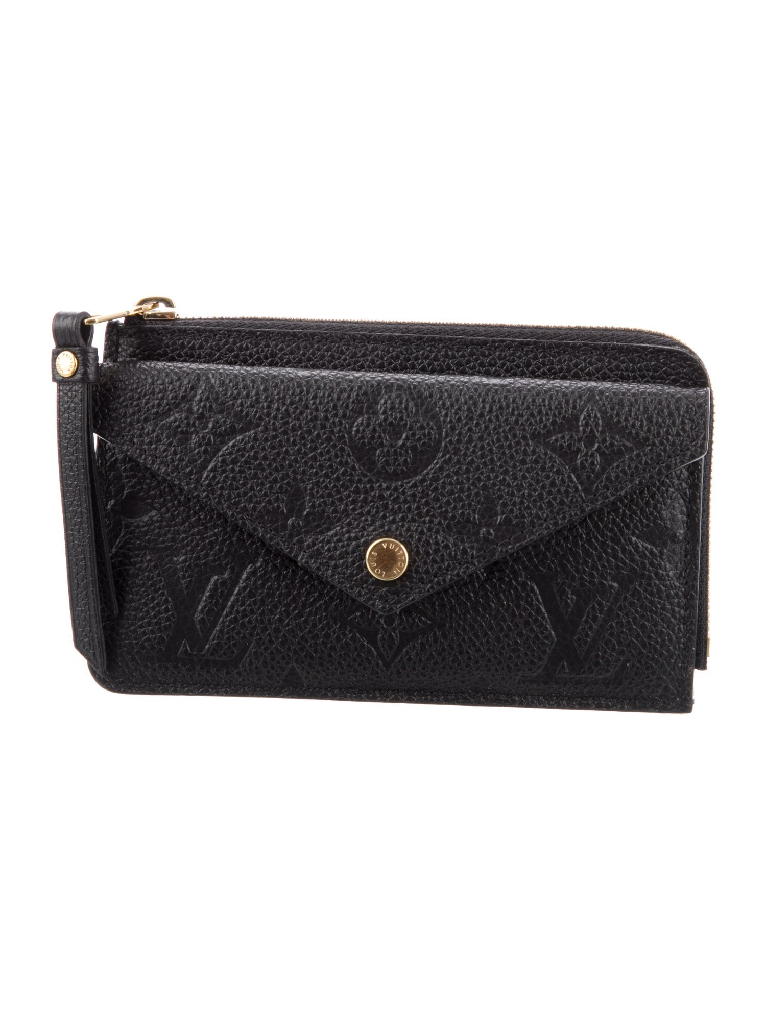 Louis Vuitton LV Monogram Empreinte Leather Card Holder Recto Verso