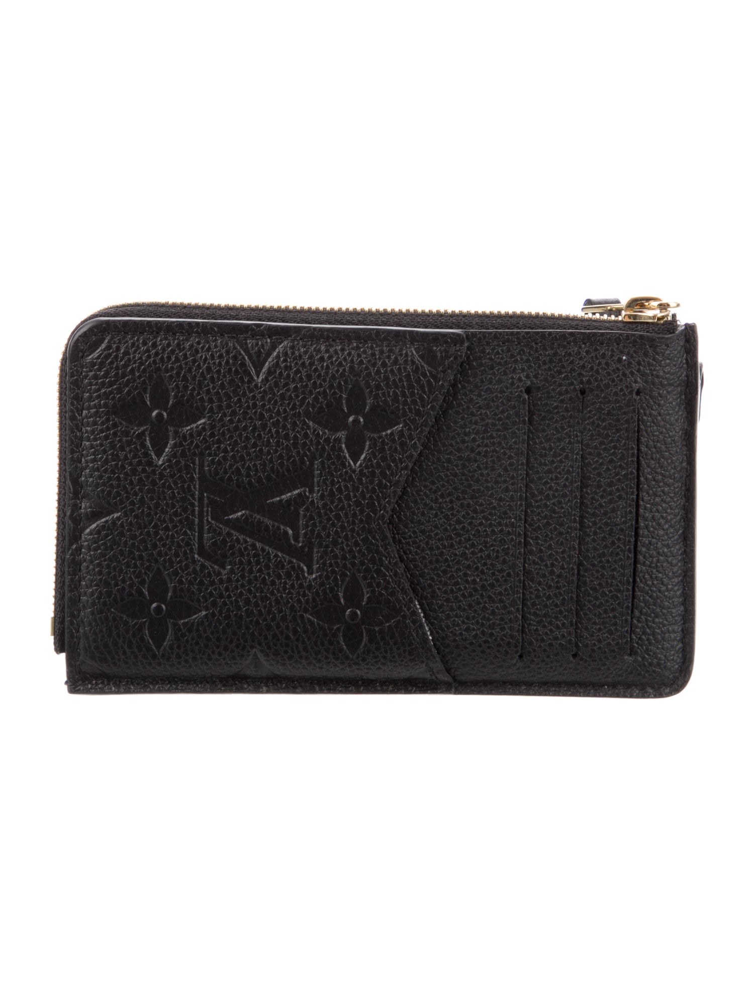 Louis Vuitton LV Monogram Empreinte Leather Card Holder Recto Verso