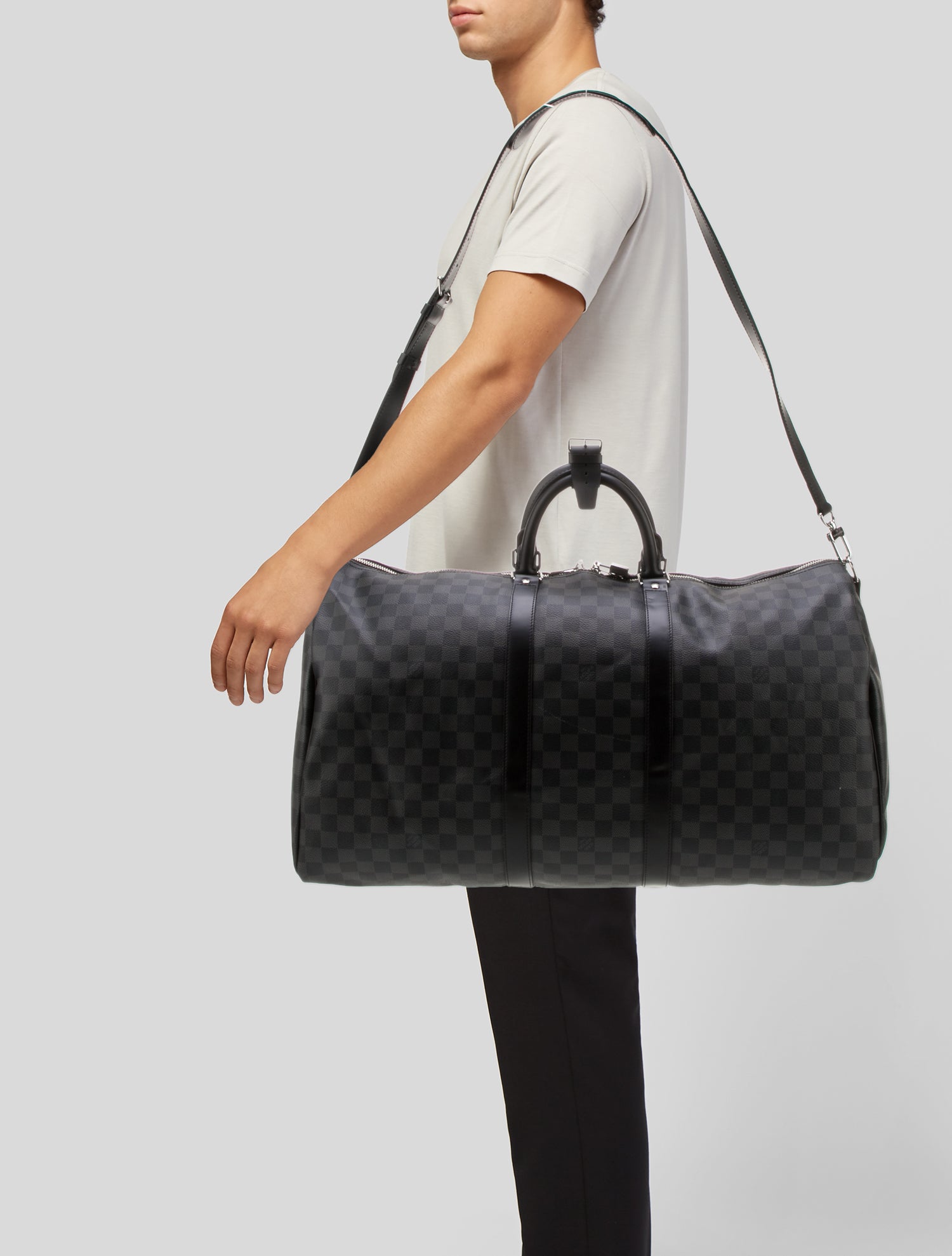 Louis Vuitton Damier Graphite Keepall Bandouliere 55