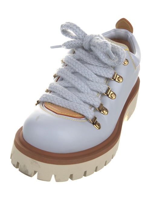 Louis Vuitton Leather Colorblock Pattern Hiking Boots