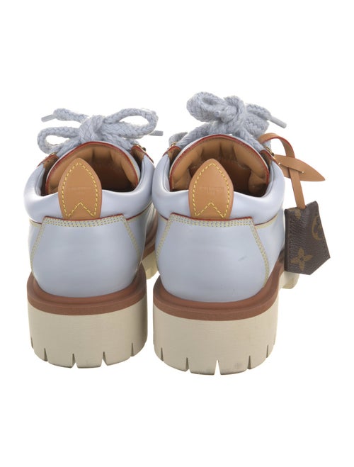 Louis Vuitton Leather Colorblock Pattern Hiking Boots