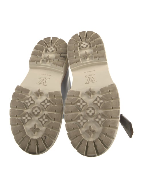 Louis Vuitton Leather Colorblock Pattern Hiking Boots