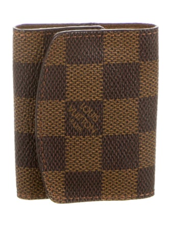 Louis Vuitton Damier Ebene Pattern Coated Canvas Key Holder