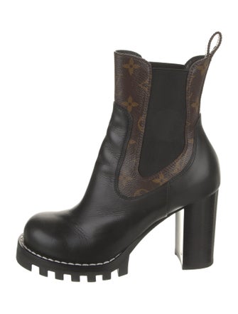 Louis Vuitton LV Monogram Leather Chelsea Boots