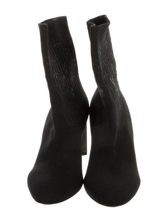 Louis Vuitton LV Monogram Embroidered Accent Sock Boots