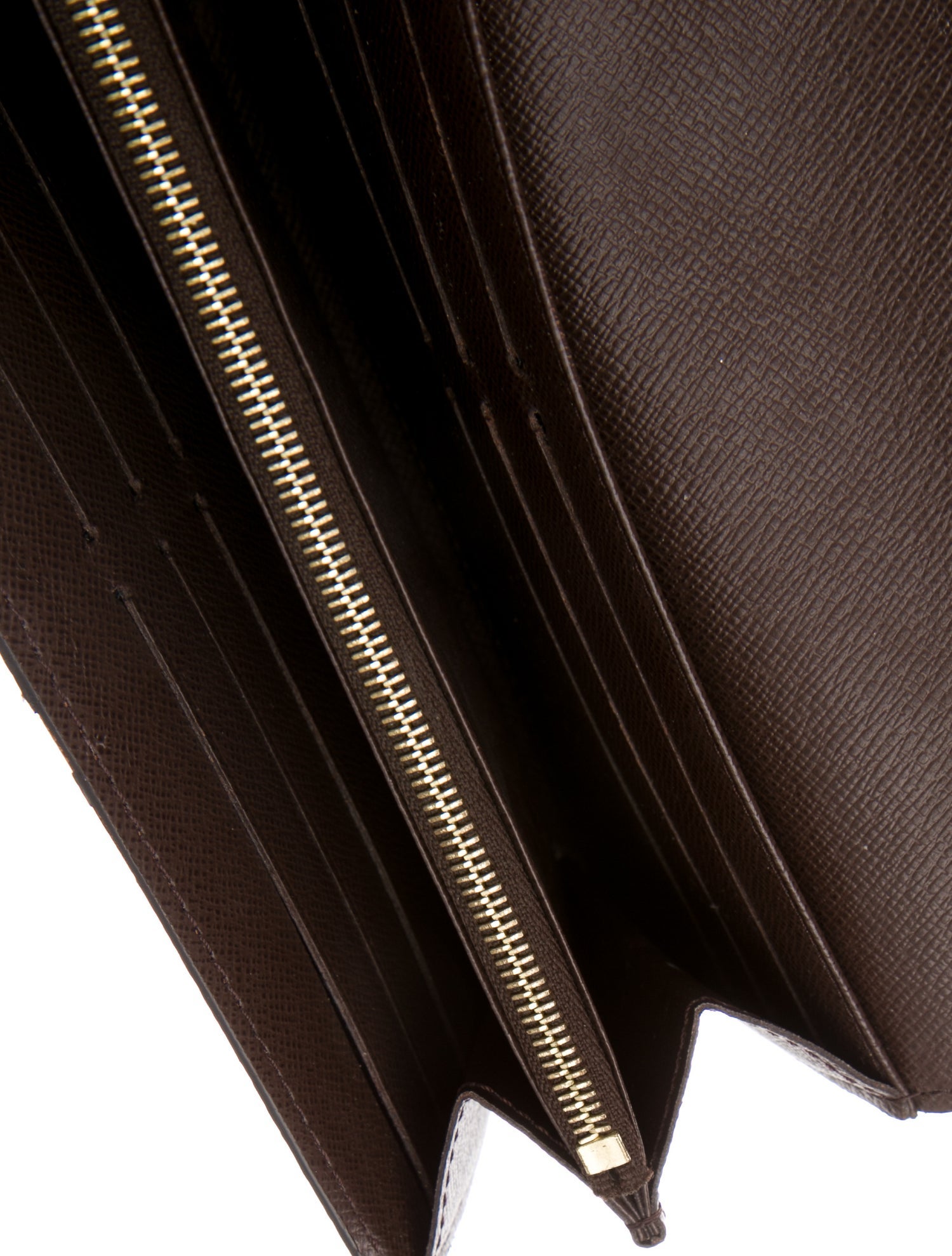 Louis Vuitton Damier Ebene Pattern Coated Canvas Sarah Wallet