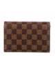 Louis Vuitton Damier Ebene Pattern Coated Canvas Alexandra Wallet