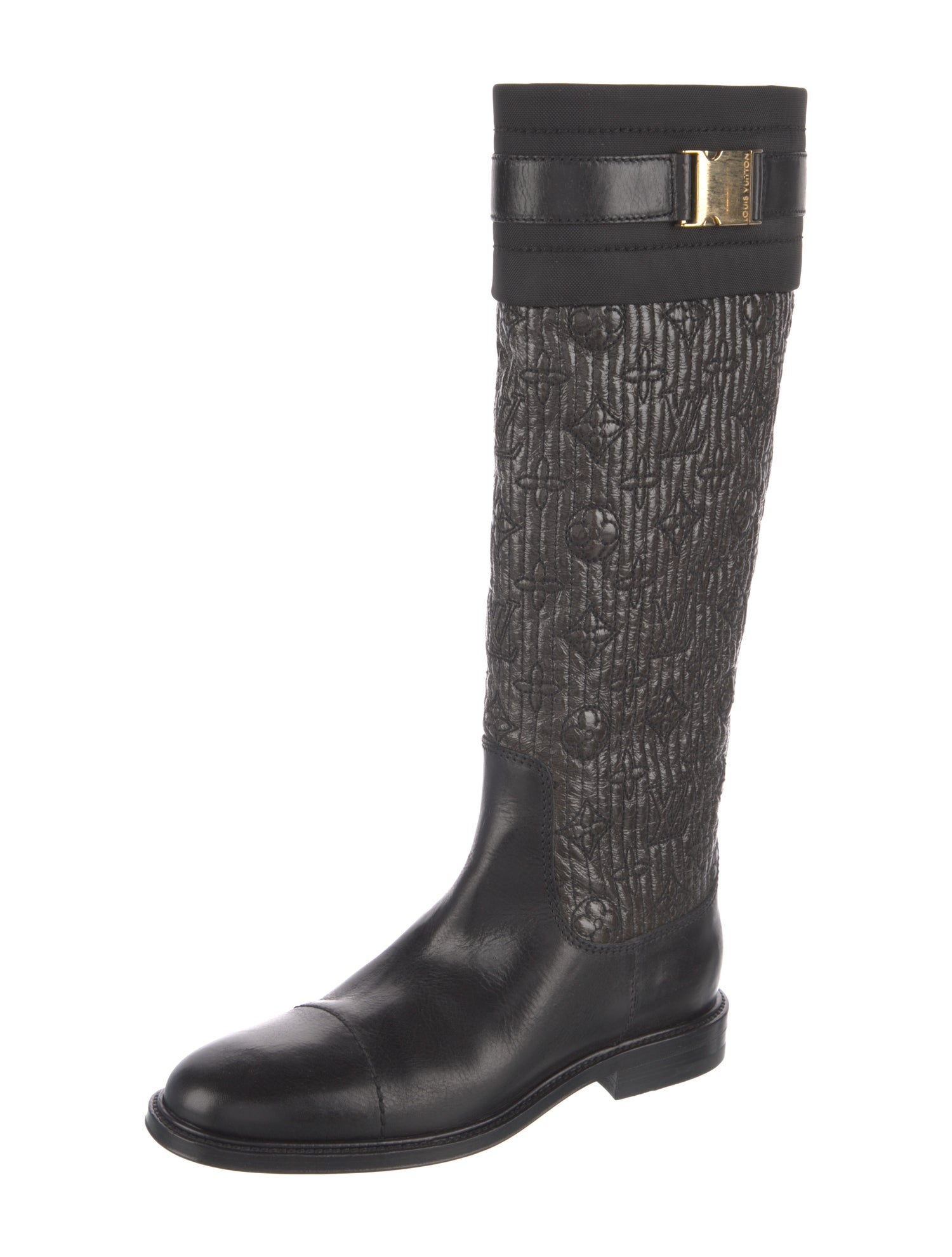 Louis Vuitton LV Monogram Leather Riding Boots