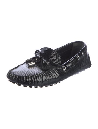 Louis Vuitton Patent Leather Bow Accents Drivers