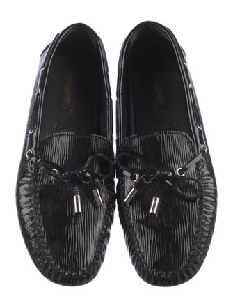 Louis Vuitton Patent Leather Bow Accents Drivers