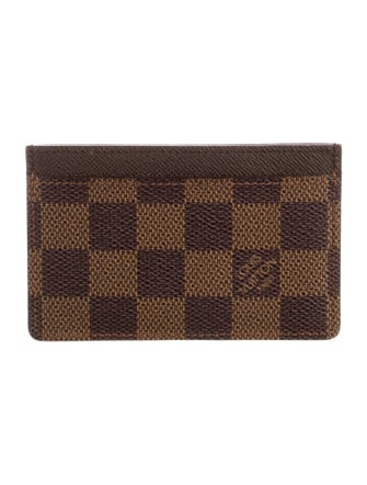 Louis Vuitton 2004 Damier Ebene Pattern Card Case