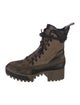 Louis Vuitton LV Monogram Suede Combat Boots