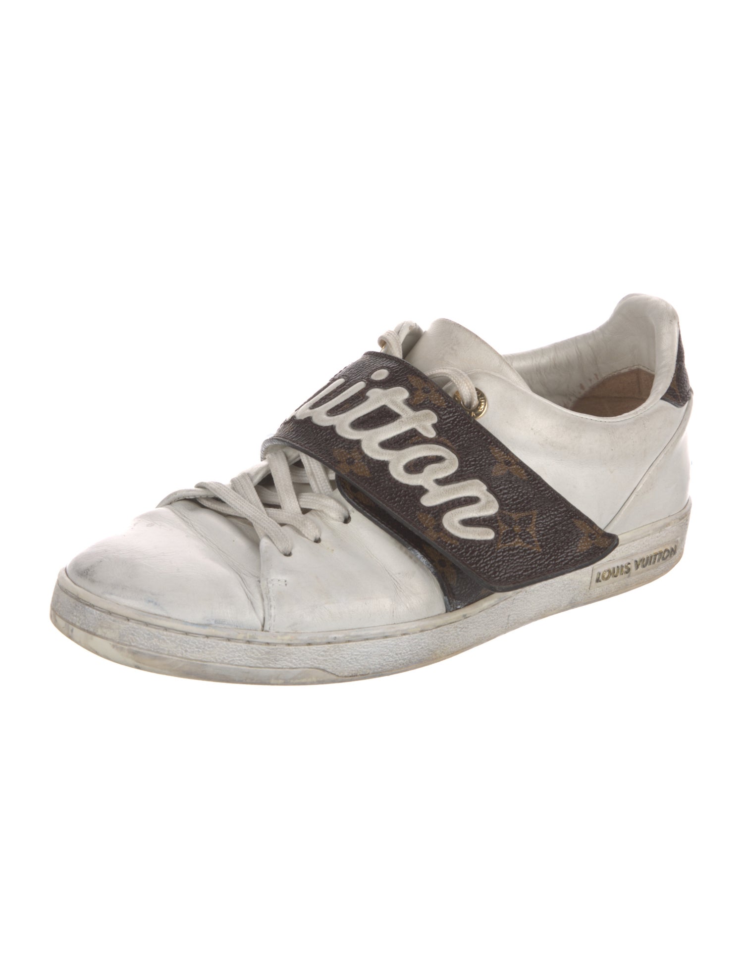 Louis Vuitton Monogram Pattern Leather Sneakers