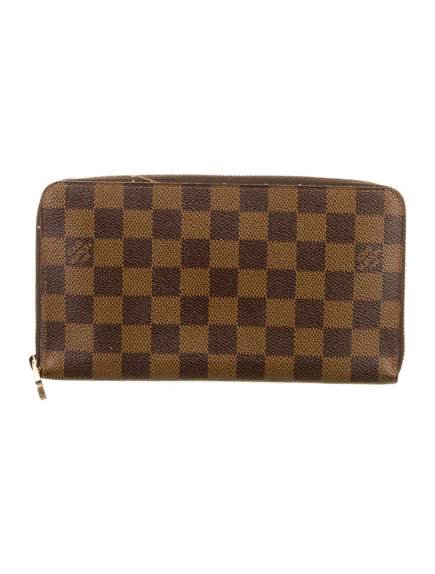Louis Vuitton 2014 Damier Ebene Pattern Zippy Organizer Wallet