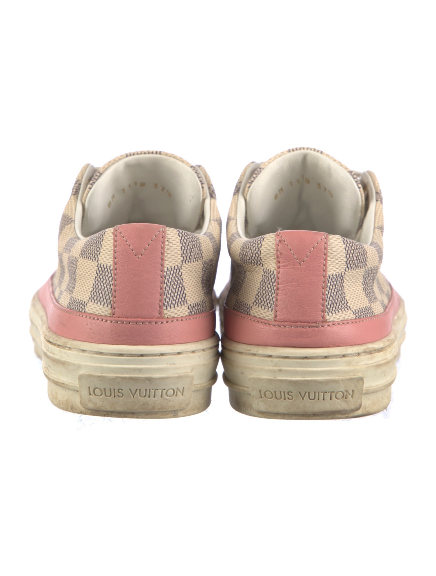 Louis Vuitton Printed Leather Trim Embellishment Sneakers