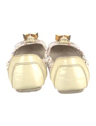 Louis Vuitton Multicolore Monogram Pattern Bow Accents Ballet Flats
