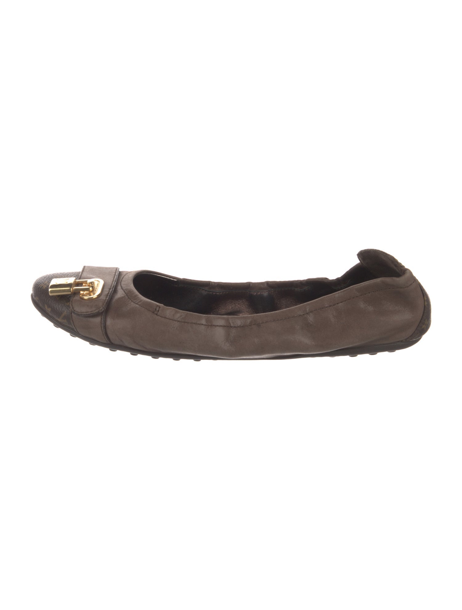Louis Vuitton Monogram Pattern Leather Ballet Flats